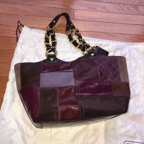 Authentic Coach Patchwork Tote - Picture 2 of 8
